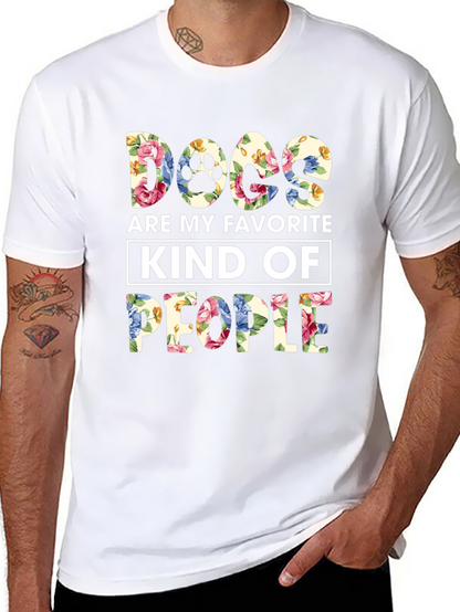 Camiseta Floral Perros Mi Gente Favorita