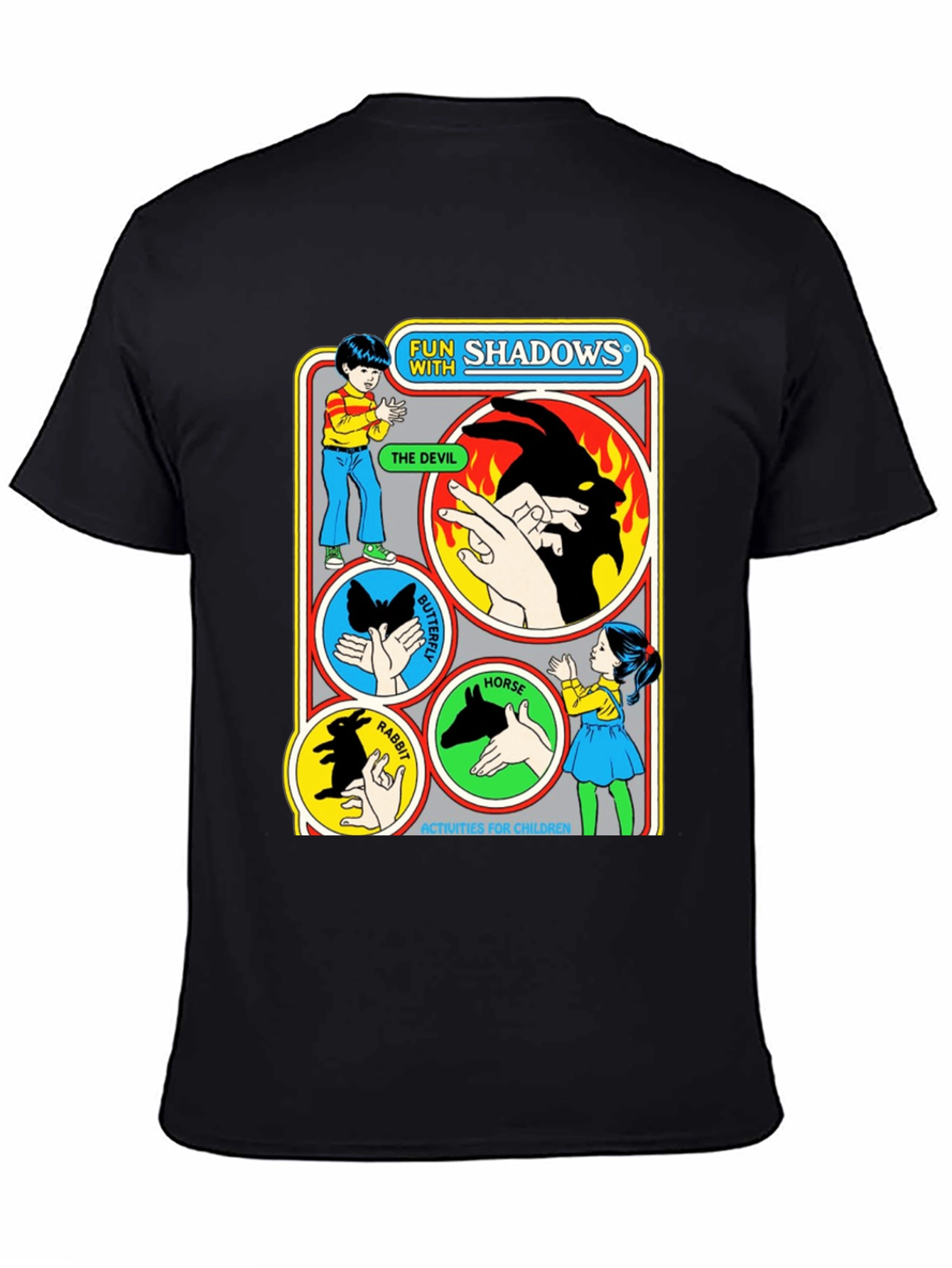 Camiseta Negra Fun with Shadows