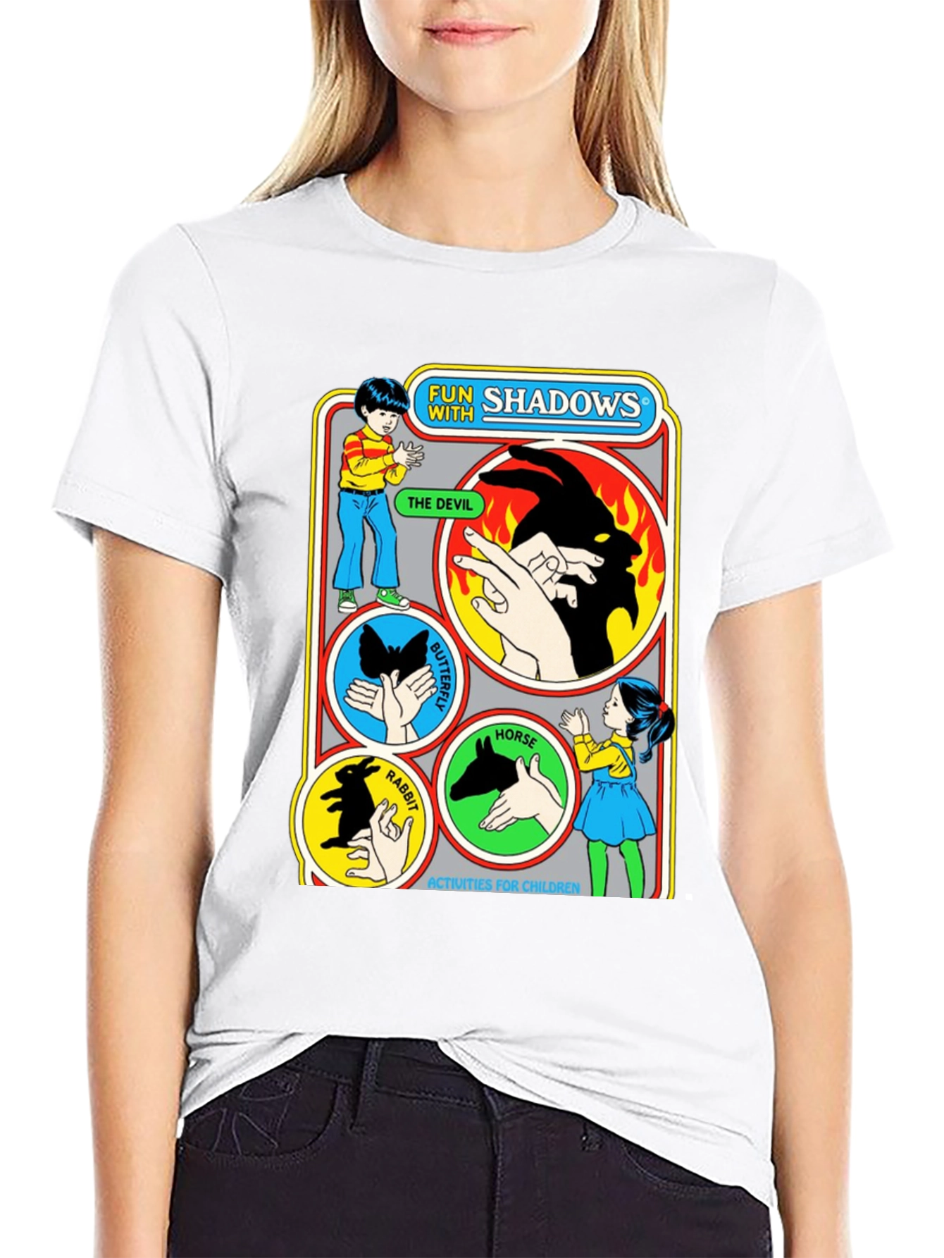 Camiseta Negra Fun with Shadows