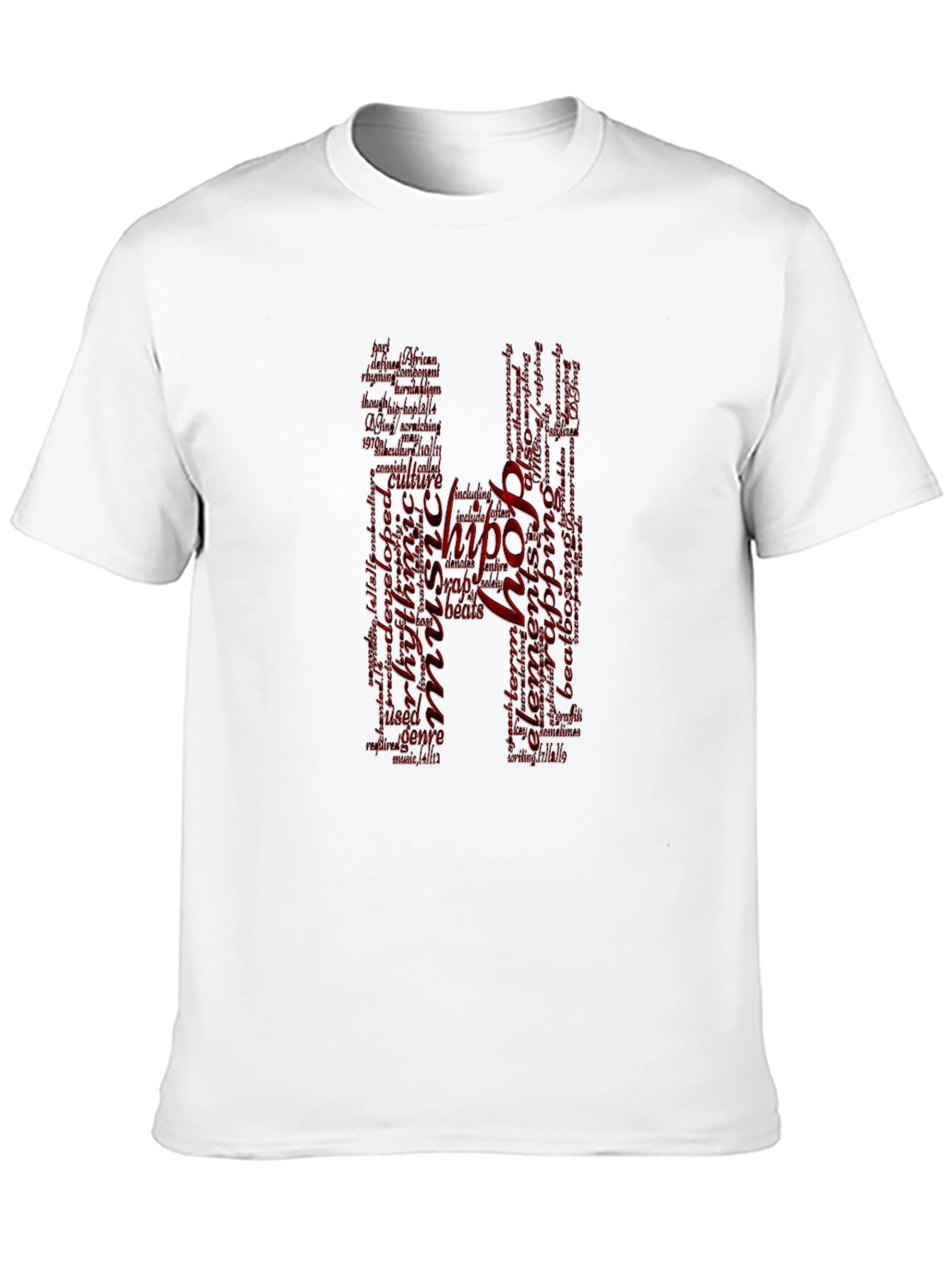 Camiseta Negra con Diseño Hip Hop en Rojo