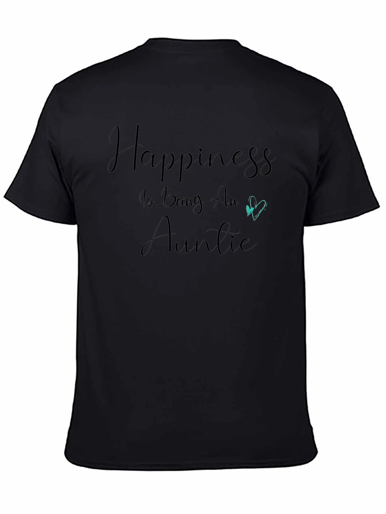Camiseta Negra Happiness is Being An Auntie