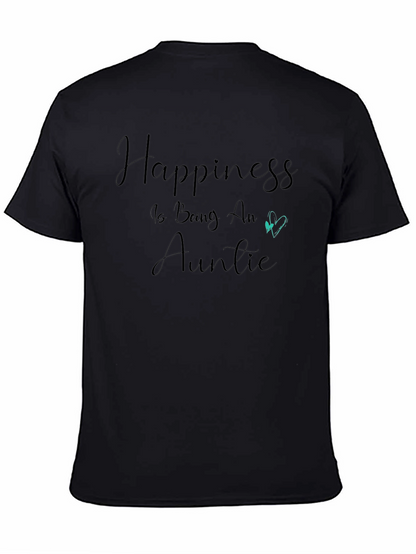 Camiseta Negra Happiness is Being An Auntie