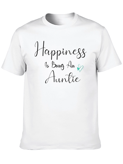 Camiseta Negra Happiness is Being An Auntie