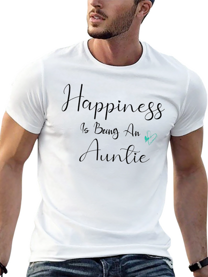 Camiseta Negra Happiness is Being An Auntie