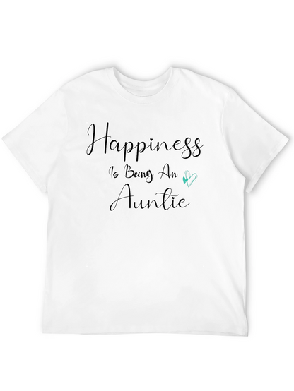 Camiseta Negra Happiness is Being An Auntie