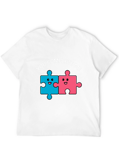 Camiseta Negra You Complete Me para Parejas