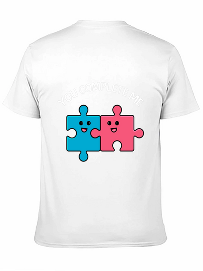 Camiseta Negra You Complete Me para Parejas