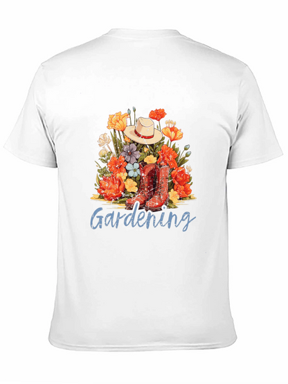 Camiseta Jardinería Flores y Botas