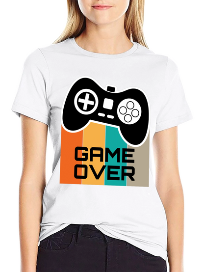 Camiseta Game Over Retro para Gamers