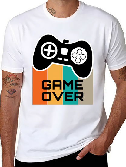 Camiseta Game Over Retro para Gamers