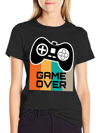 Camiseta Game Over Retro para Gamers
