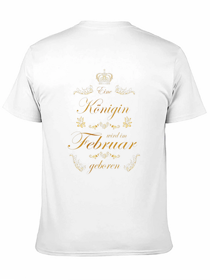 Camiseta Negra Königin Februar