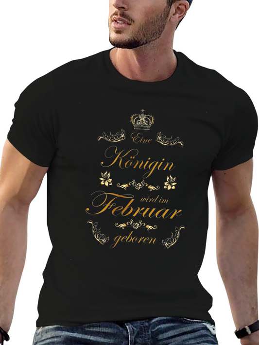 Camiseta Negra Königin Februar