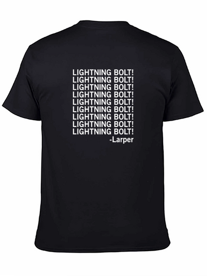 Camiseta Negra Lightning Bolt! - Larper