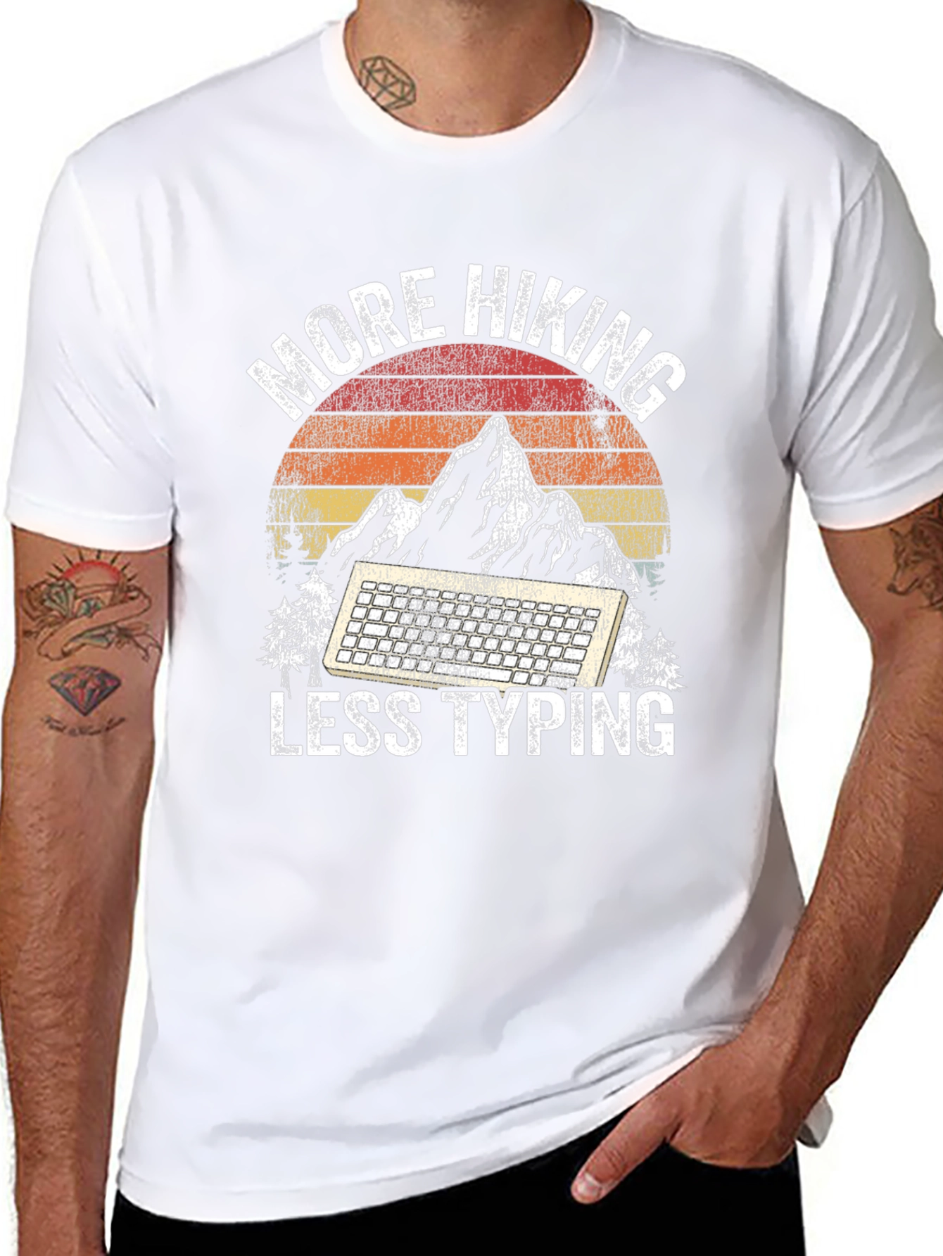 Camiseta Más Senderismo Menos Escribir