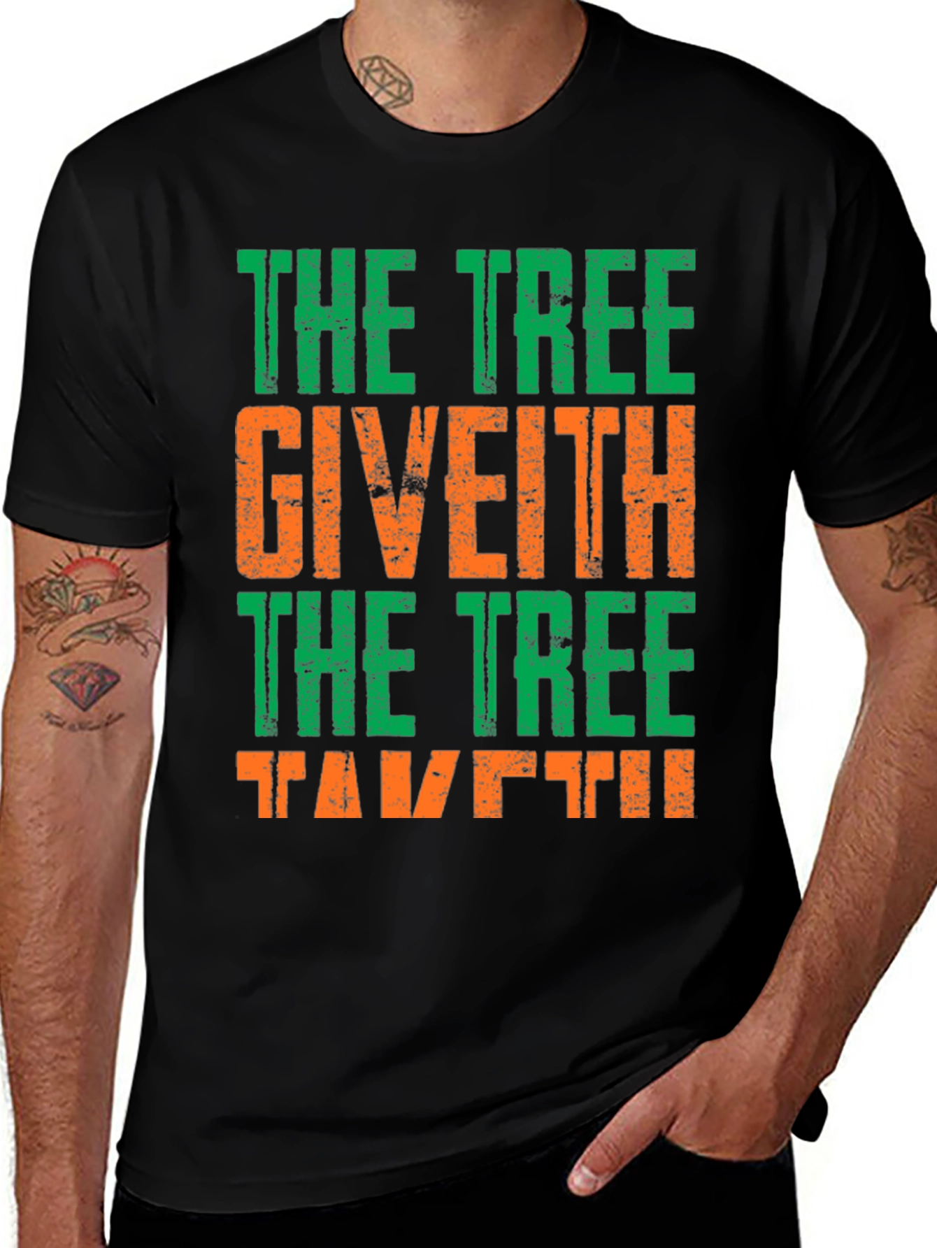 Camiseta The Tree Giveth The Tree Taketh