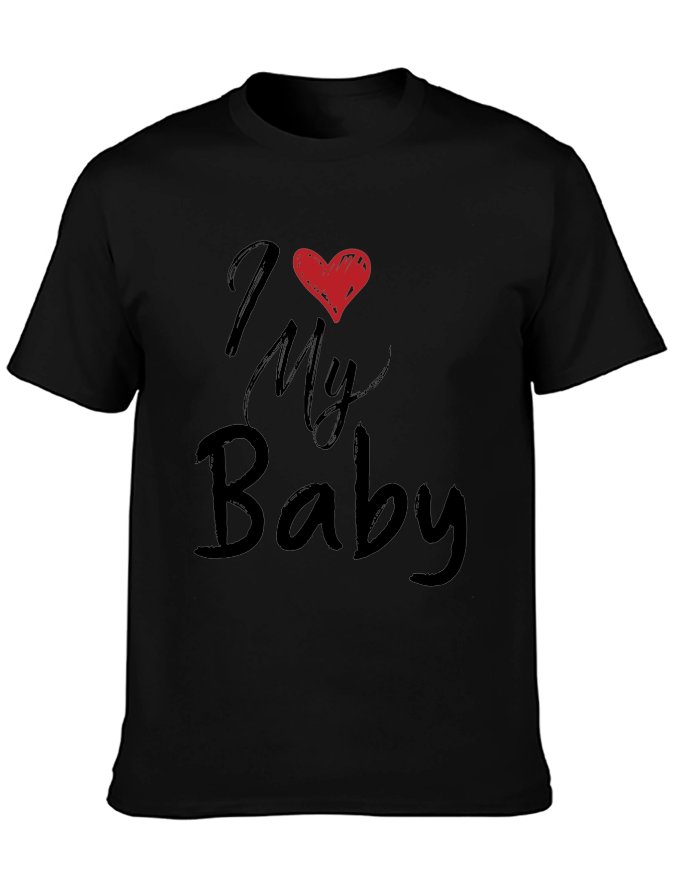 Camiseta Negra I Love My Baby