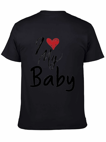 Camiseta Negra I Love My Baby