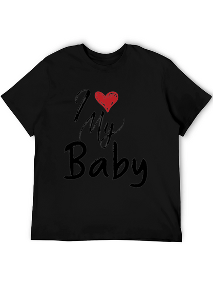 Camiseta Negra I Love My Baby