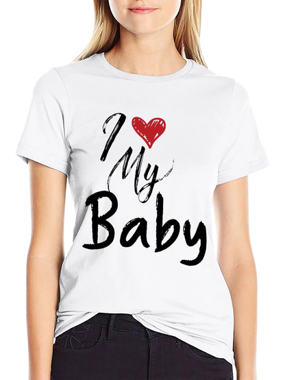 Camiseta Negra I Love My Baby