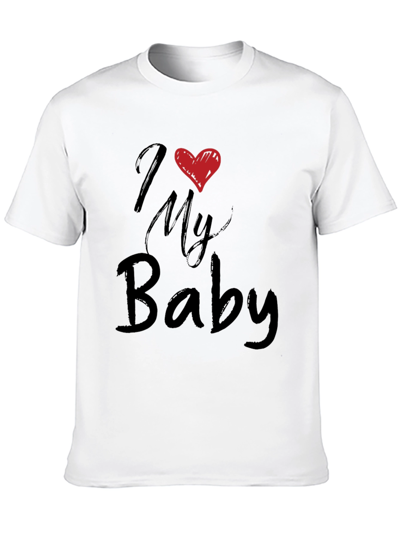 Camiseta Negra I Love My Baby