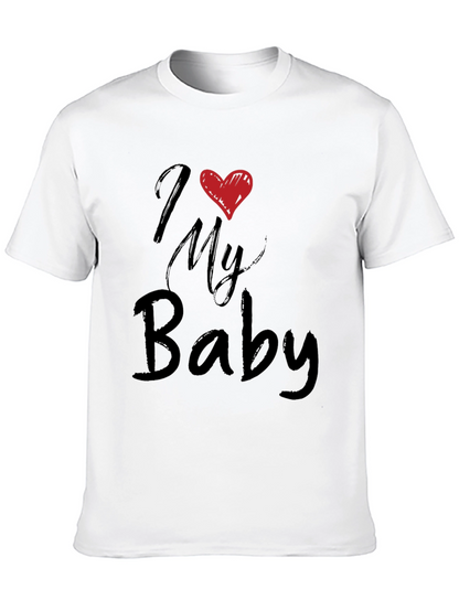 Camiseta Negra I Love My Baby