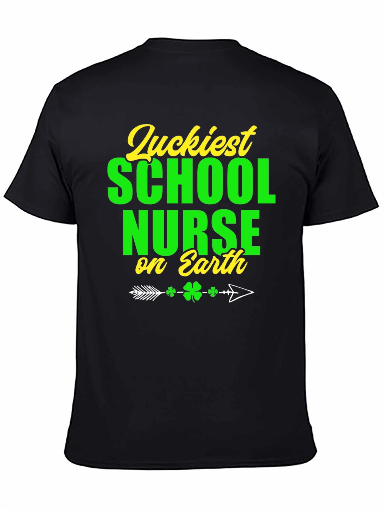 Camiseta Suerte Enfermera Escolar Día San Patricio
