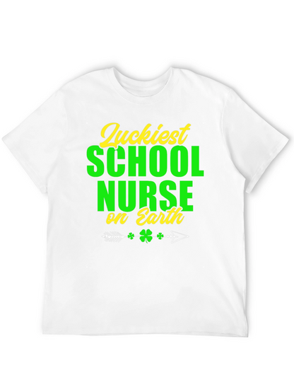 Camiseta Suerte Enfermera Escolar Día San Patricio