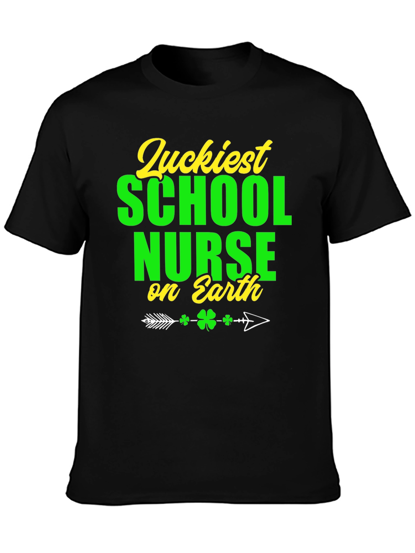Camiseta Suerte Enfermera Escolar Día San Patricio