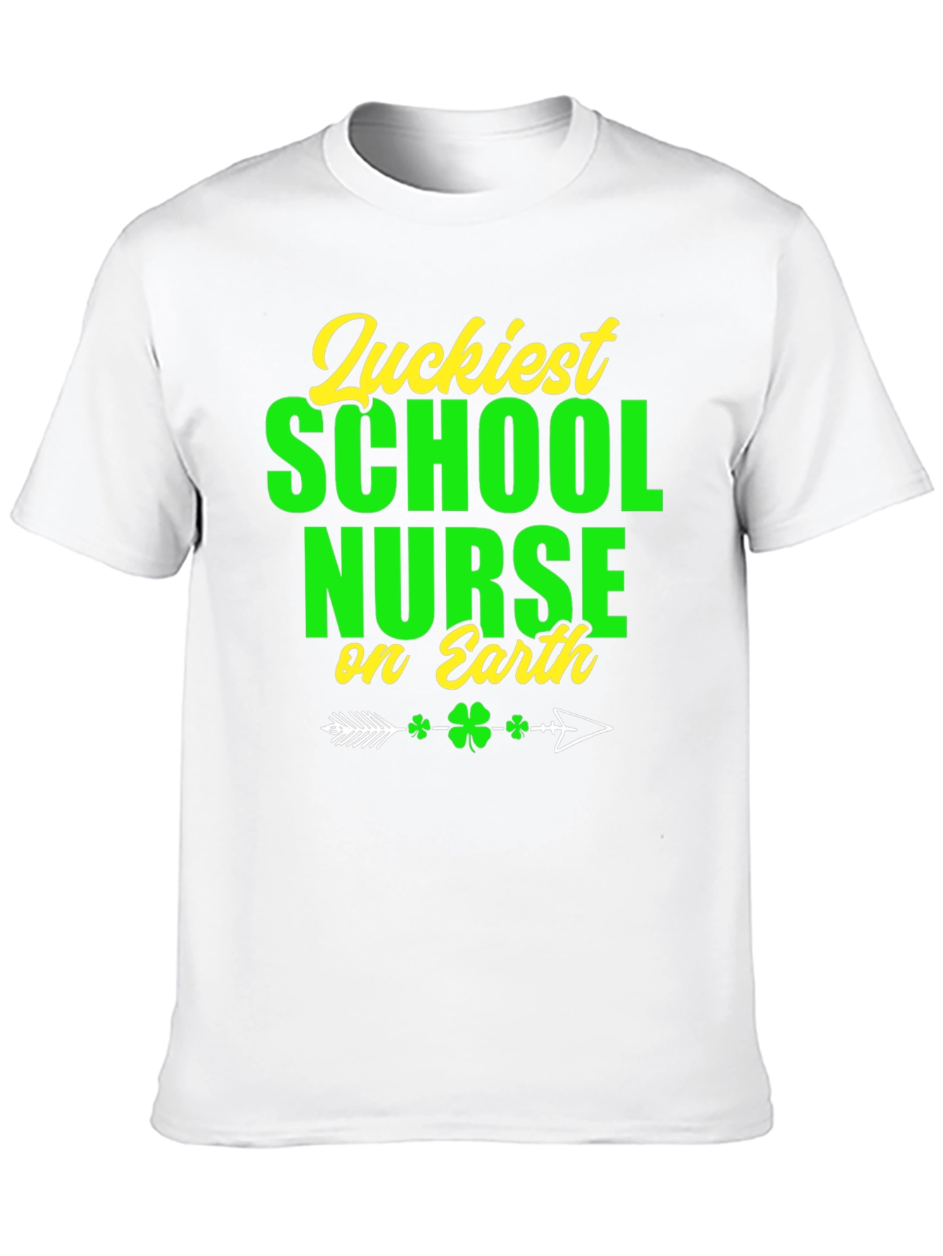 Camiseta Suerte Enfermera Escolar Día San Patricio