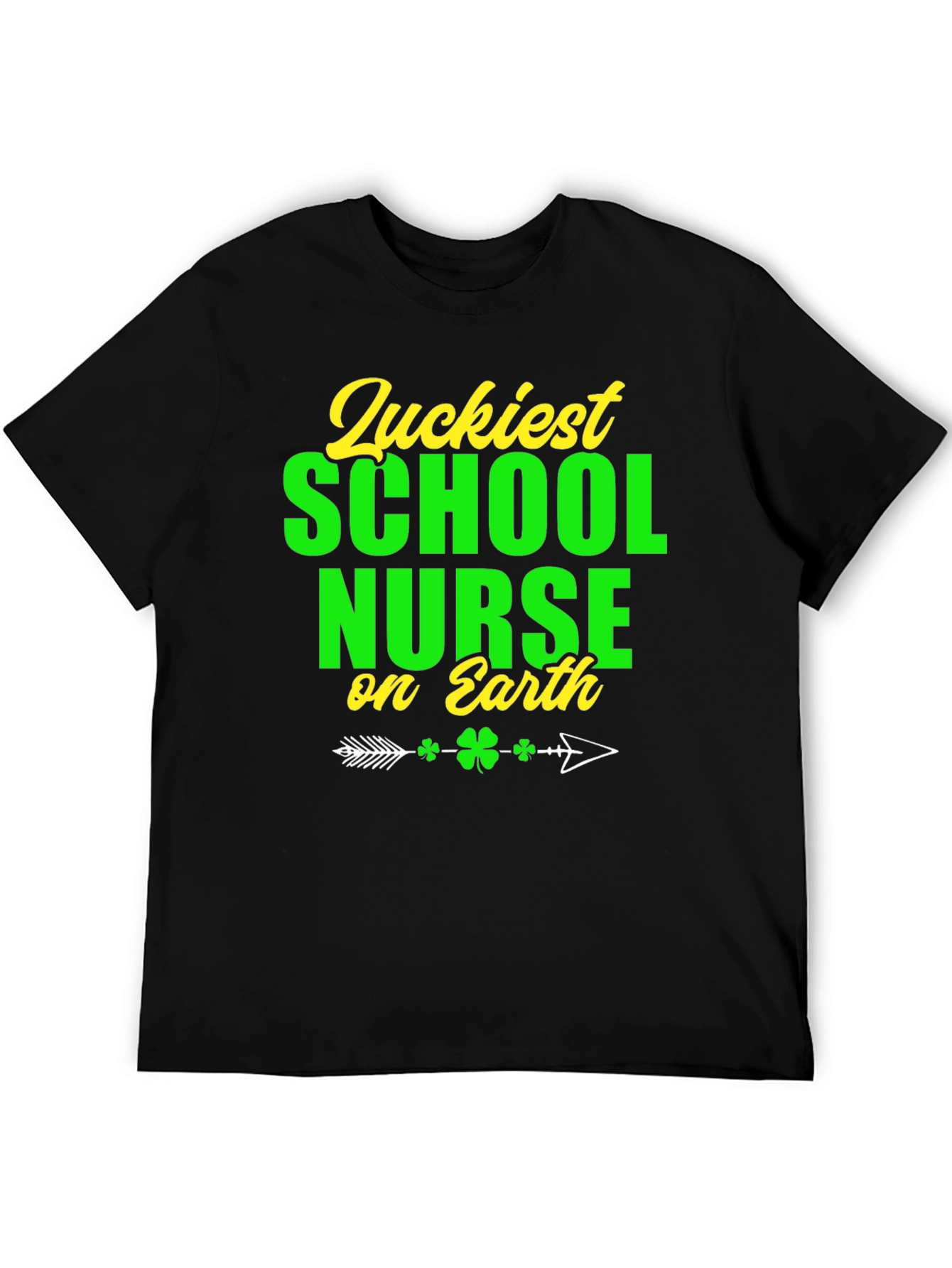 Camiseta Suerte Enfermera Escolar Día San Patricio