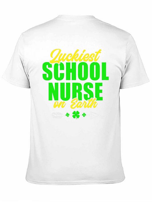 Camiseta Suerte Enfermera Escolar Día San Patricio