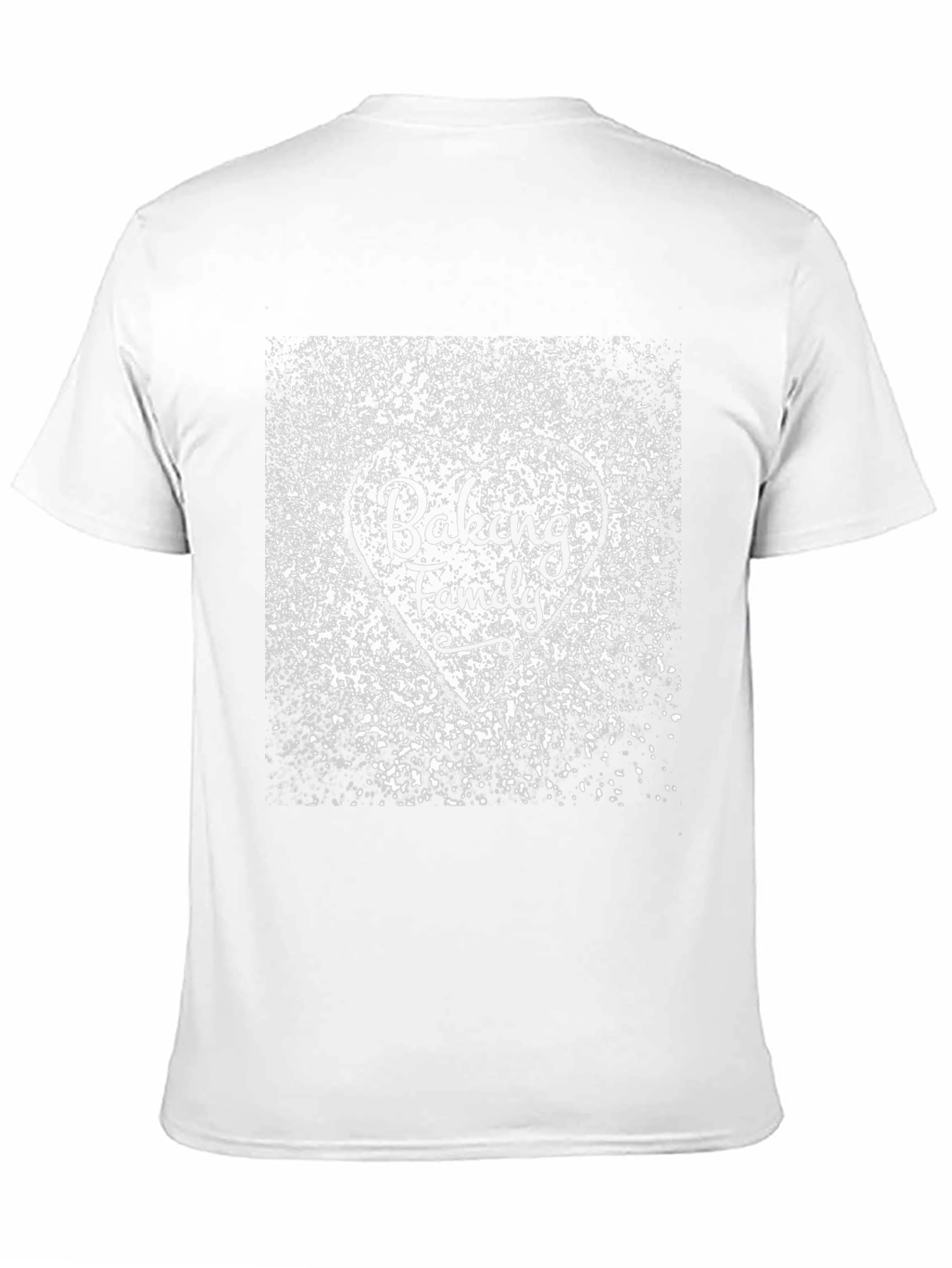 Camiseta Negra Baking Family Diseño Corazón