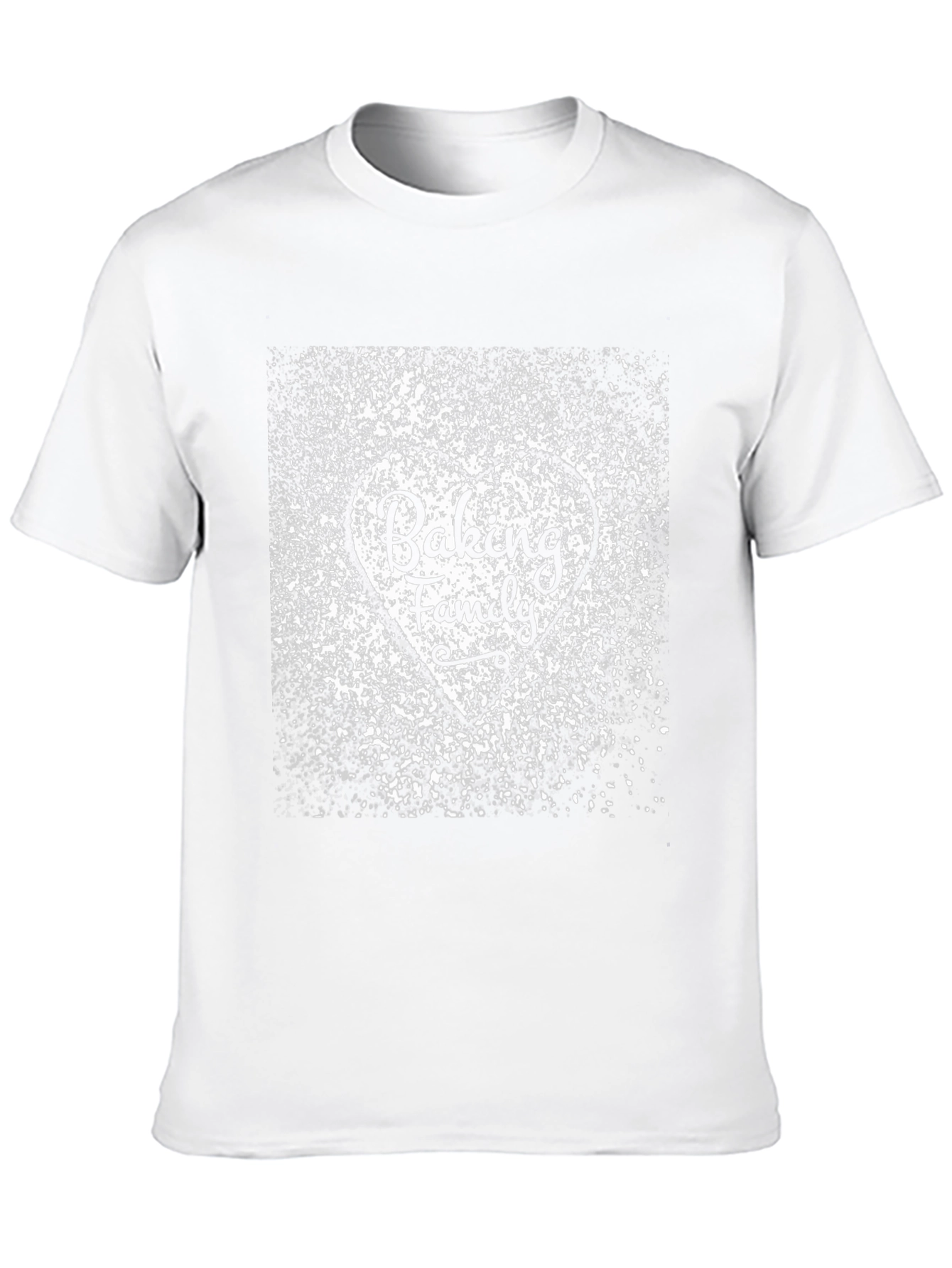 Camiseta Negra Baking Family Diseño Corazón