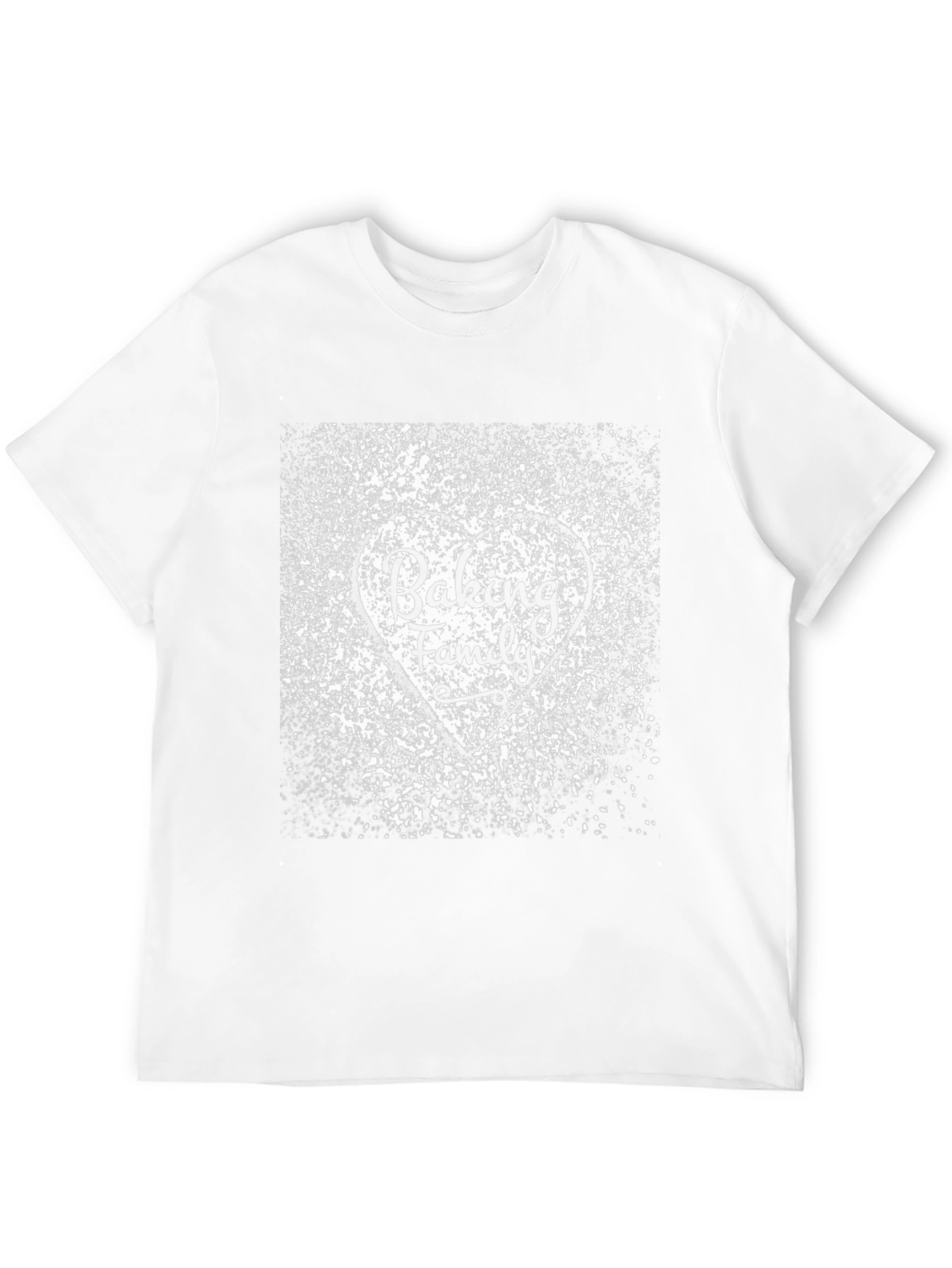 Camiseta Negra Baking Family Diseño Corazón