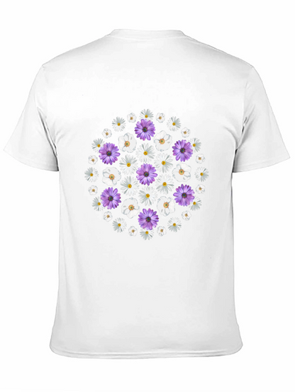 Camiseta Negra con Diseño Floral