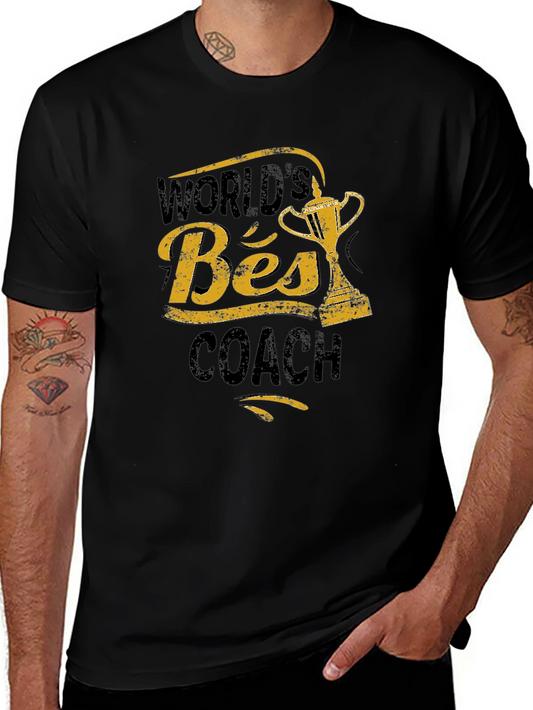 Camiseta Negra - El Mejor Entrenador del Mundo