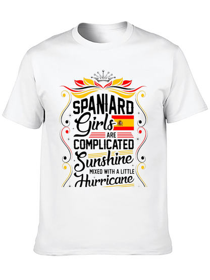 Camiseta España Chica: Complicada Sol y Huracán