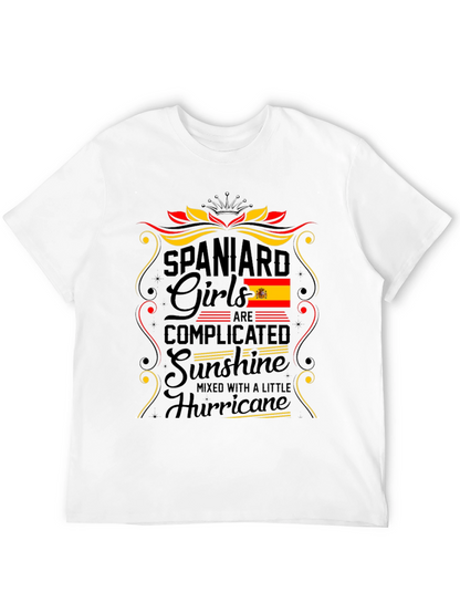Camiseta España Chica: Complicada Sol y Huracán