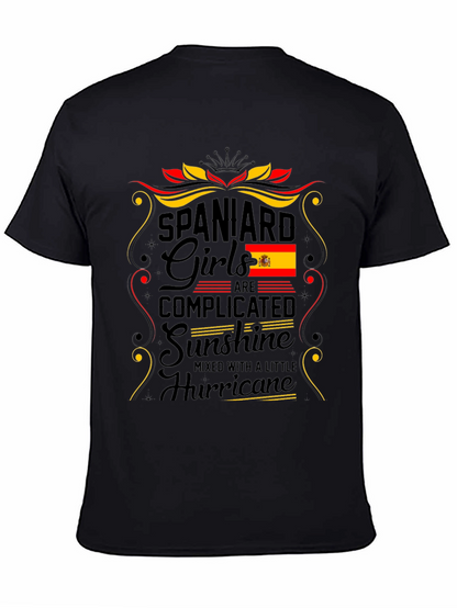 Camiseta España Chica: Complicada Sol y Huracán