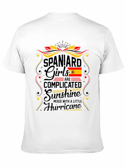 Camiseta España Chica: Complicada Sol y Huracán