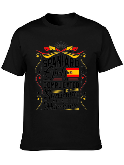 Camiseta España Chica: Complicada Sol y Huracán