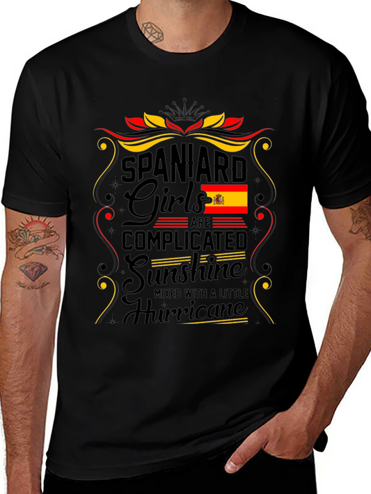 Camiseta España Chica: Complicada Sol y Huracán