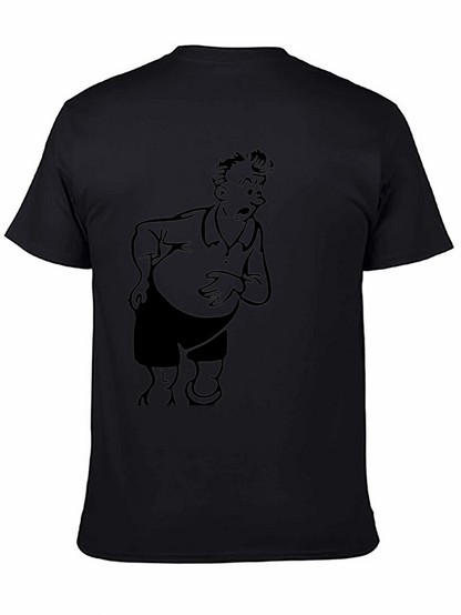 Camiseta Negra con Dibujo Animado