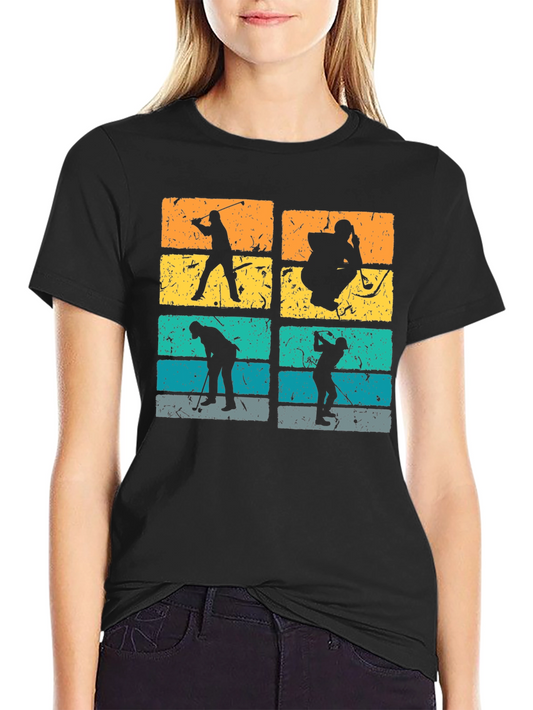 Camiseta Retro Golfista: Estilo Vintage en Algodón Suave