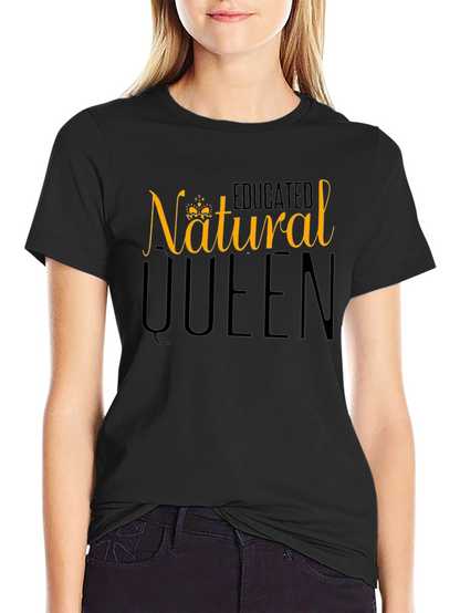 Camiseta Negra Natural Queen