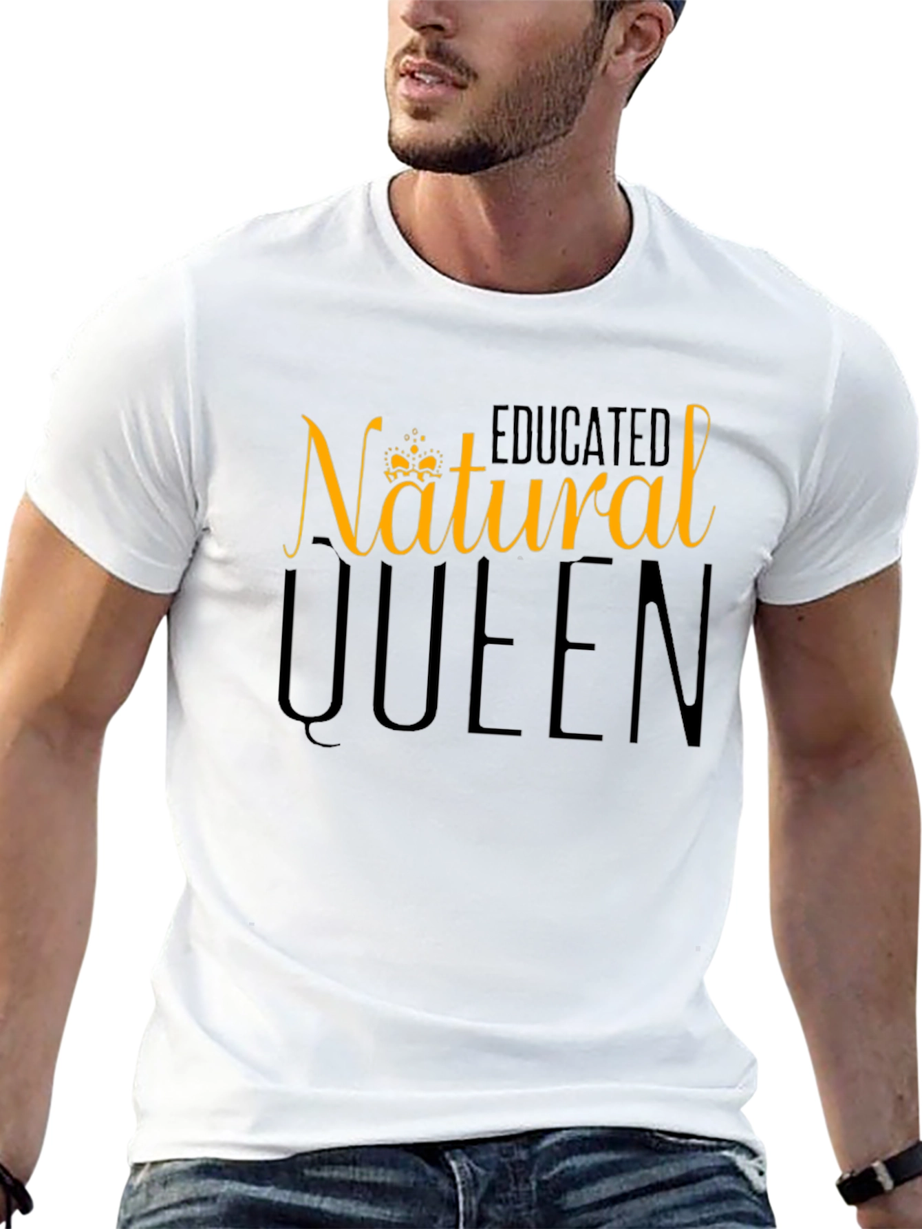 Camiseta Negra Natural Queen