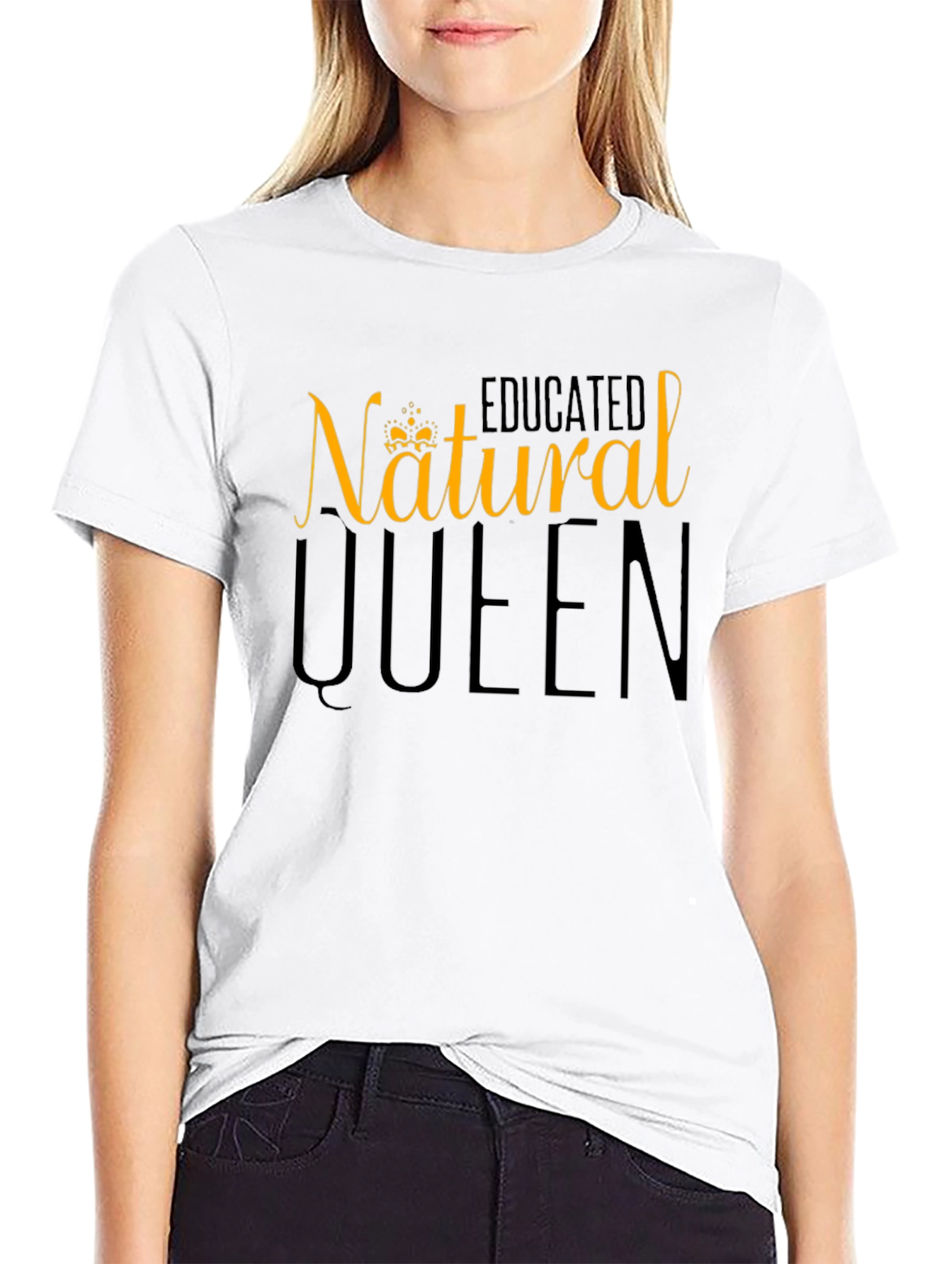 Camiseta Negra Natural Queen