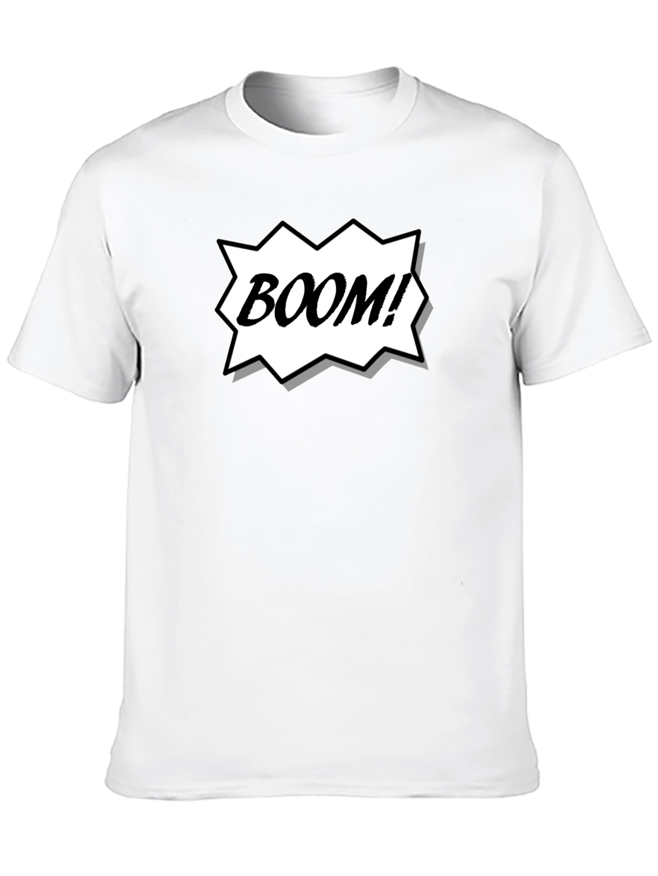 Camiseta Negra Estilo Cómic ¡BOOM!
