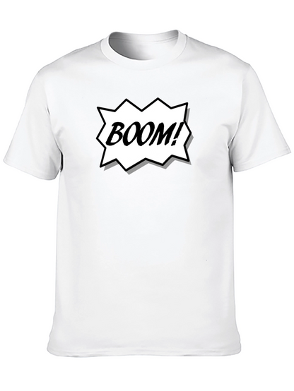 Camiseta Negra Estilo Cómic ¡BOOM!